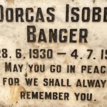 BANGER Dorcas Isobel 1930-1991