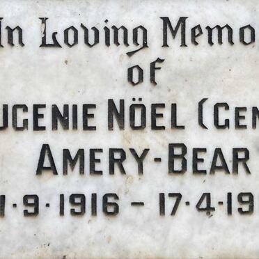 BEAR Eugenie Noel, AMERY- 1916-1981