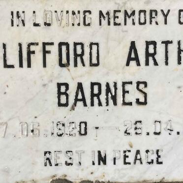 BARNES Clifford Arthur 1920-1988