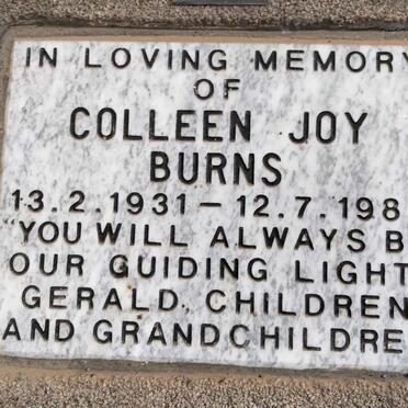 BURNS Colleen Joy 1931-1987