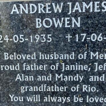 BOWEN Andrew James 1935-1999