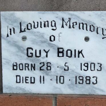BOIK Guy 1903-1983