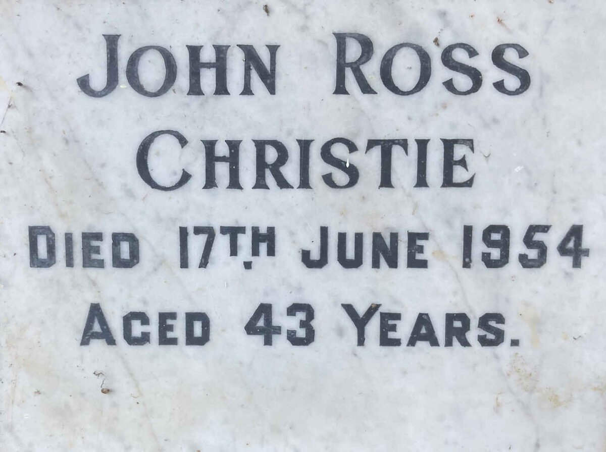 CHRISTIE John Ross -1954