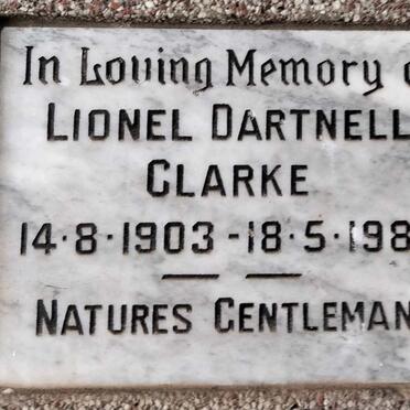 CLARKE Lionel Dartnell 1903-1982