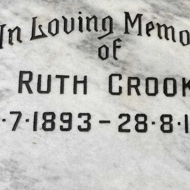 CROOK Ruth 1893-1982