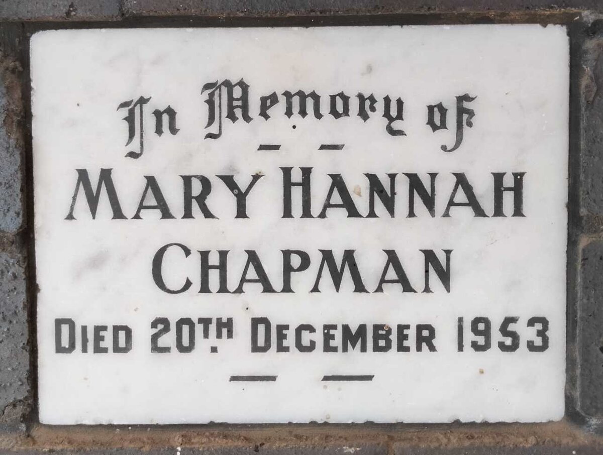 CHAPMAN Mary Hannah -1953