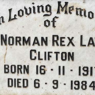 CLIFTON Norman Rex Law 1917-1984