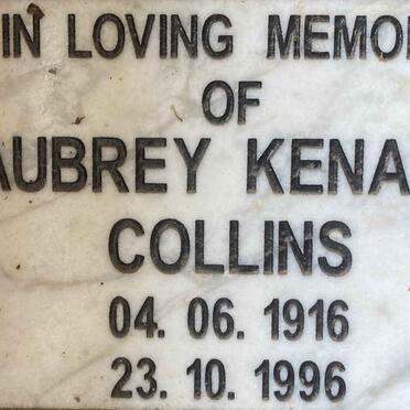 COLLINS Aubrey Kenard 1916-1996
