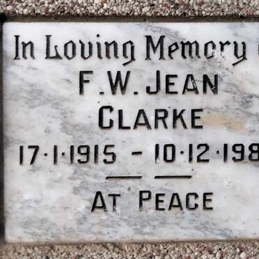 CLARKE F.W. Jean 1915-1982