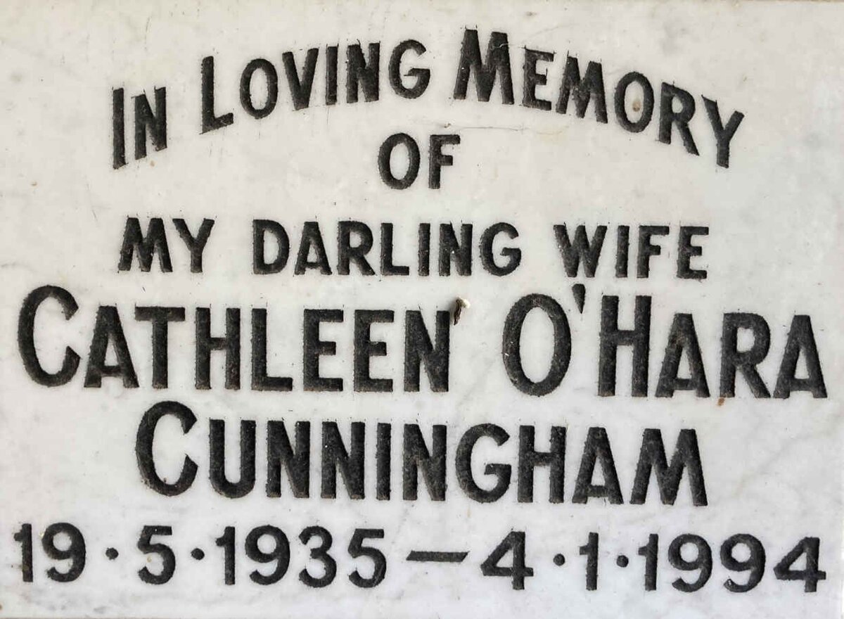 CUNNINGHAM Cathleen O'Hara 1935-1994