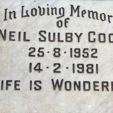 COOK Neil Sulby 1952-1981