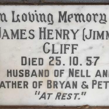 CLIFF James Henry -1957