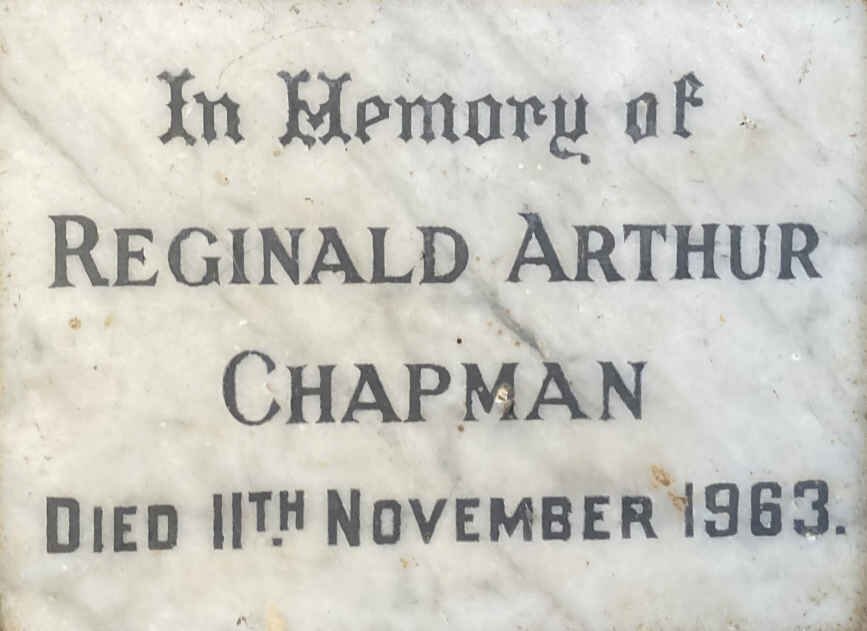 CHAPMAN Reginald Arthur -1963