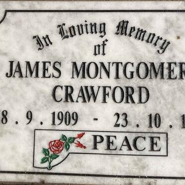 CRAWFORD James Montgomery 1909-1994