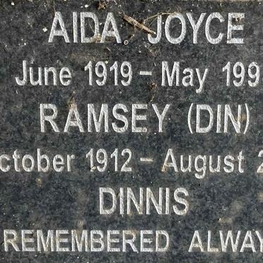 DINNIS Ramsey  1912-2002 & Aida Joyce 1919-1994