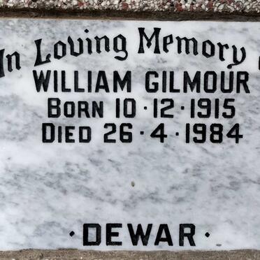 DEWAR William Gilmour 1915-1984