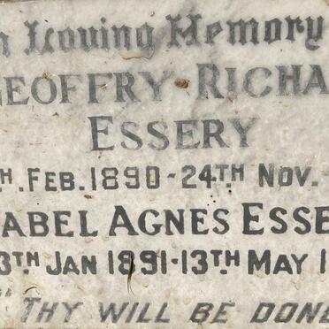 ESSERY Geoffry Richard 1890-1961 & Mabel Agnes 1891-1973