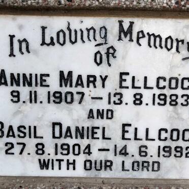 ELLCOCK Basil Daniel 1904-1992 & Annie Mary 1907-1983