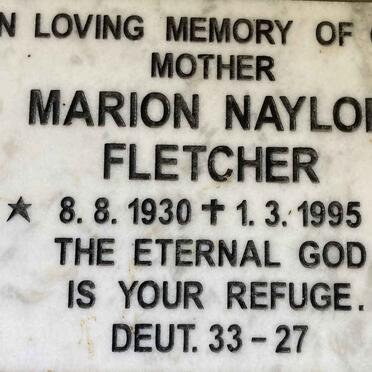 FLETCHER Marion Naylor 1930-1995