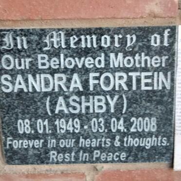 FORTEIN Sandra nee ASHBY 1949-2008