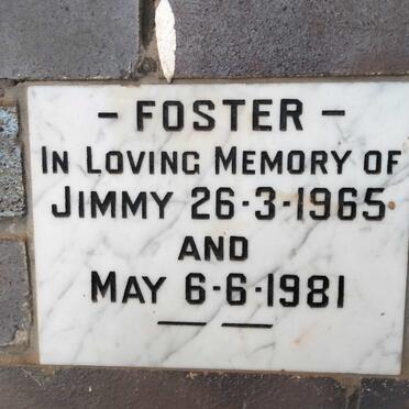 FOSTER Jimmy -1965 & May -1981