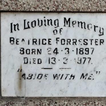 FORRESTER Beatrice 1897-1977