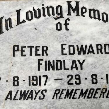 FINDLAY Peter Edward 1917-1985