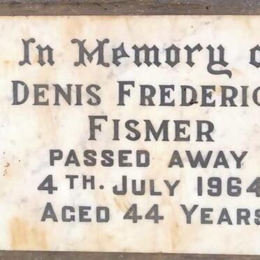 FISMER Denis Frederick -1964
