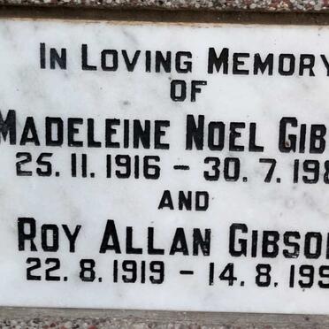 GIBSON Roy Allan 1919-1991 & Madeleine Noel 1916-1983