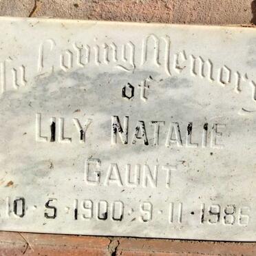 GAUNT Lily Natalie 1900-1986