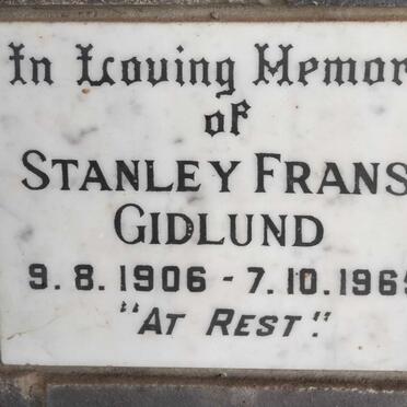 GIDLUND Stanley Frans 1906-1965