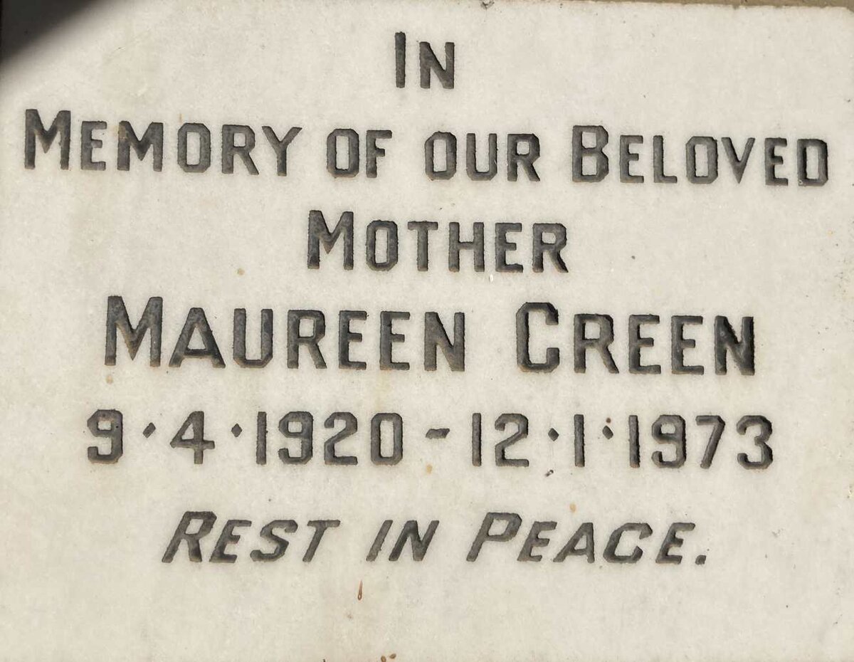 GREEN Maureen 1920-1973