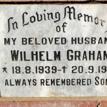 GRAHAM Wilhelm 1939-1989