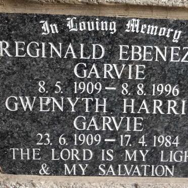 GARVIE Reginald Ebenezer 1909-1996 & Gwenyth Harriet 1909-1984