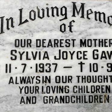 GAW Sylvia Joyce 1937-1985