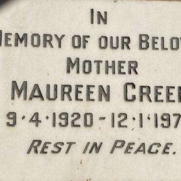 GREEN Maureen 1920-1973