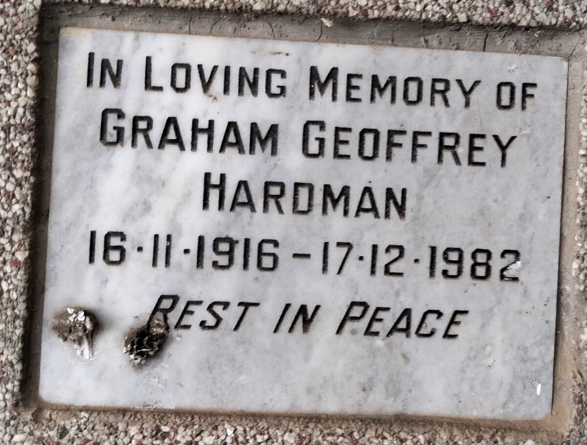 HARDMAN Graham Geoffrey 1916-1982