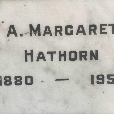 HATHORN A. Margaret 1880-1959
