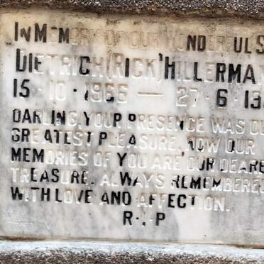 HILLERMANN Dietrich 1966-1987