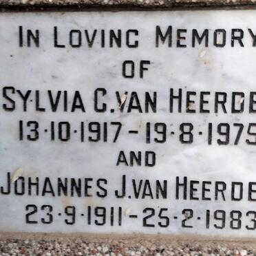 HEERDEN Johannes J., van 1911-1983 & Sylvia C. 1917-1975 