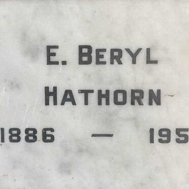 HATHORN E. Beryl 1886-1959