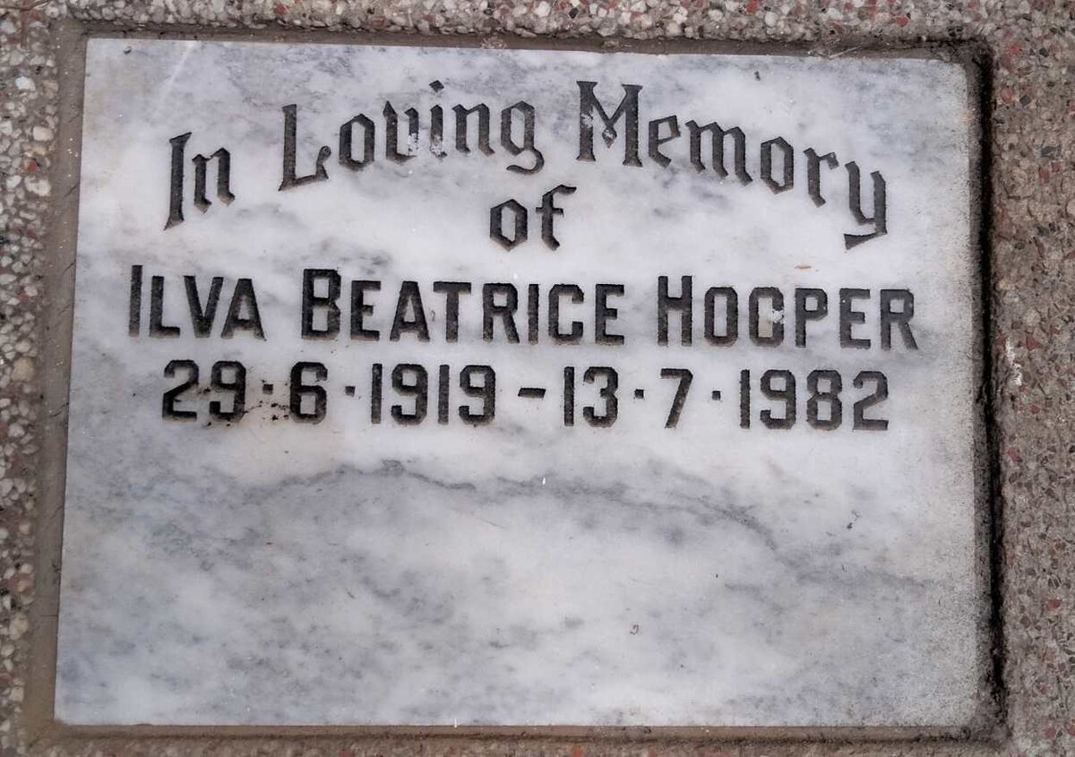 HOOPER Ilva Beatrice 1919-1982