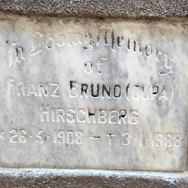 HIRSCHBERG Franz Bruno 1908-1988