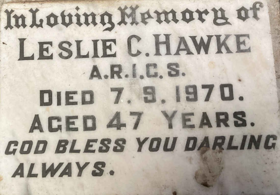 HAWKE Leslie C. -1970