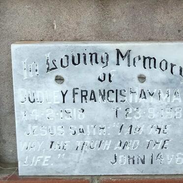 HAYMAN Dudley Francis 1918-1983