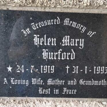 HURFORD Helen Mary 1919-1995