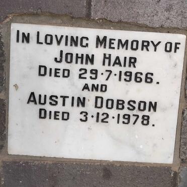 HAIR John -1966 :: DOBSON Austin -1978