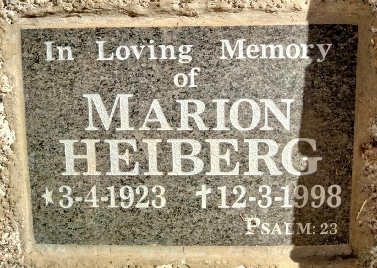 HEIBERG Marion 1923-1998