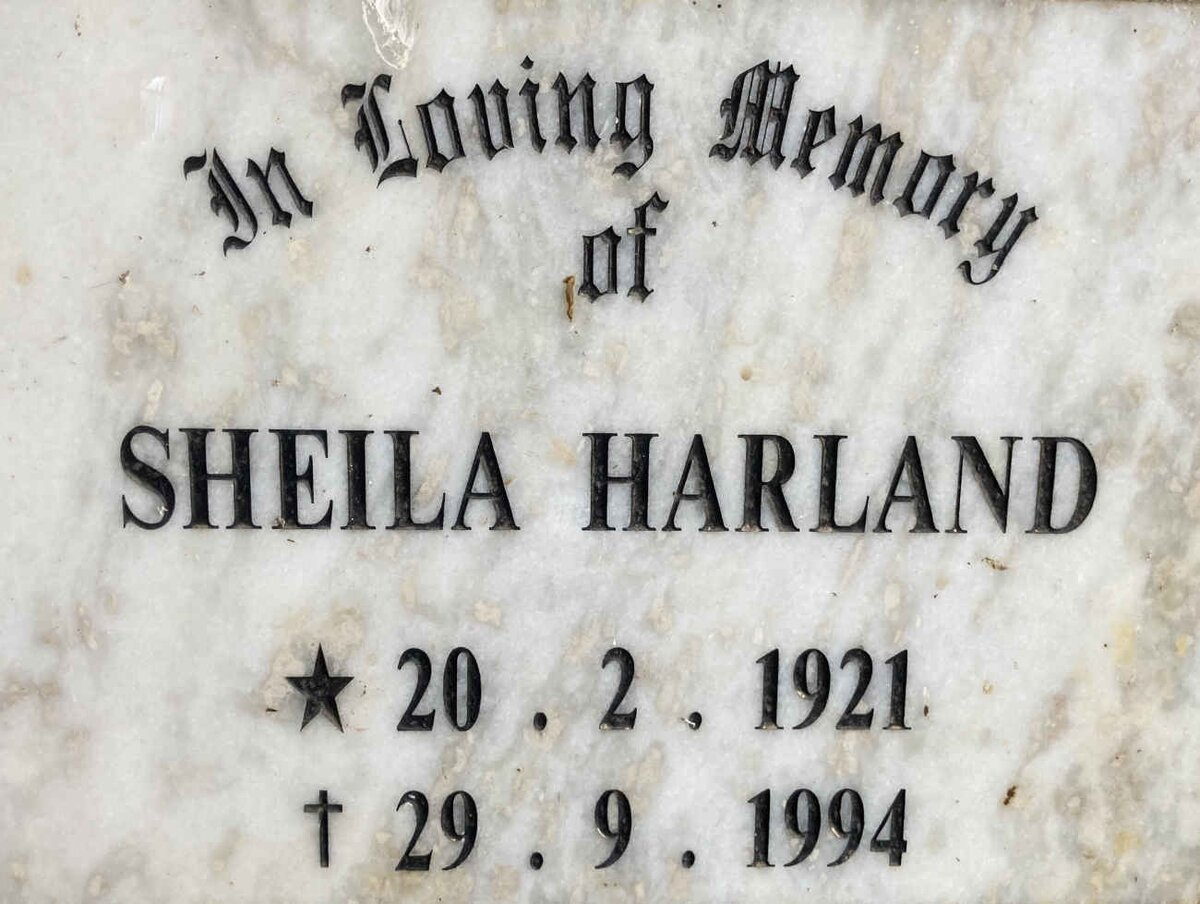 HARLAND Sheila 1921-1994