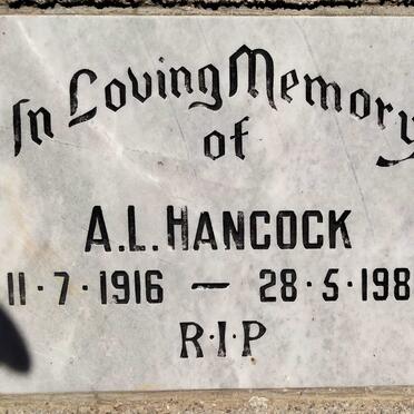 HANCOCK A.L. 1916-1986